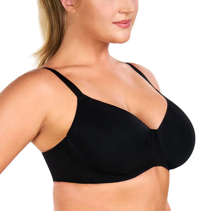 AirMesh Plus Size Full Coverage Mesh Lightly Padded Lined honeycomb-cup Adjustable Straps Underwire T-Shirt Bra