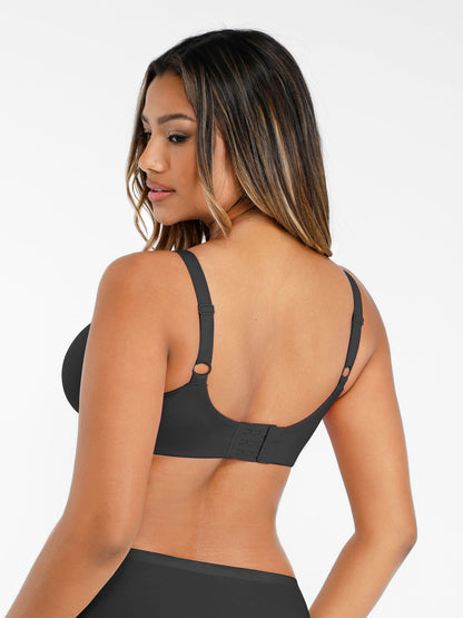 Underwire Adjustable Deep V-neck Bra