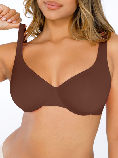 Underwire Adjustable Deep V-neck Bra