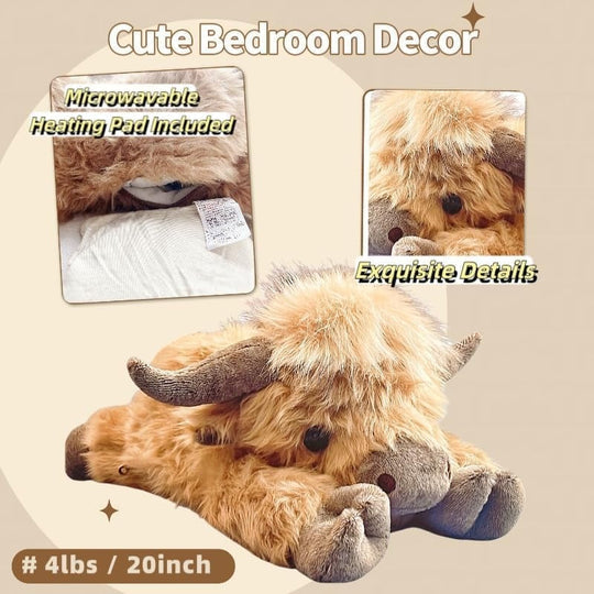 Cute Cartoon Highland Cow Stuffed Toy - Hot Sale 50% Off 🔥