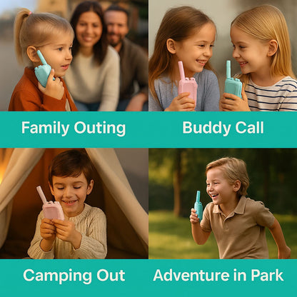 Kids'  Video Walkie-Talkie – 2-Pack HD Intercom for Playful, Secure Communication