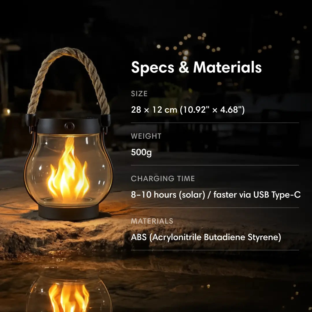 ❤️‍🔥 Solar Lantern Outdoor Lights