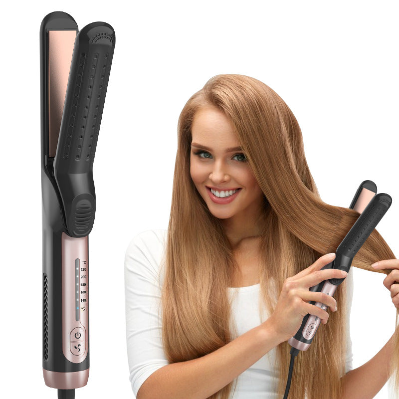 Cold air plywood straight hair curly dual-purpose no-damage curling iron