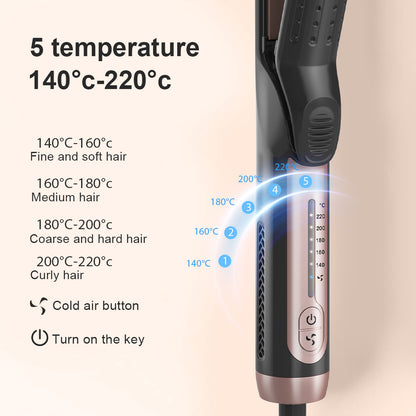 Cold air plywood straight hair curly dual-purpose no-damage curling iron