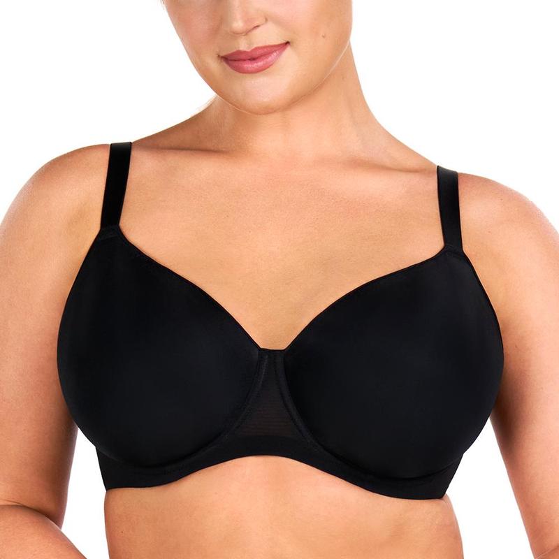 AirMesh Plus Size Full Coverage Mesh Lightly Padded Lined honeycomb-cup Adjustable Straps Underwire T-Shirt Bra
