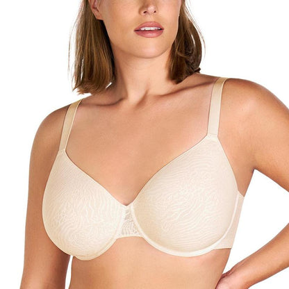 AirMesh Plus Size Full Coverage Mesh Lightly Padded Lined honeycomb-cup Adjustable Straps Underwire T-Shirt Bra