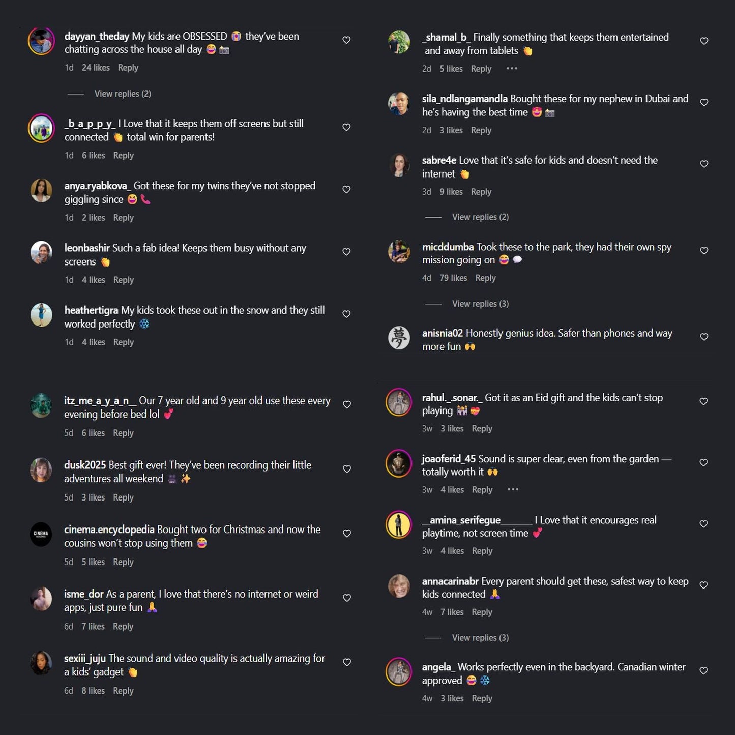 Kids'  Video Walkie-Talkie – 2-Pack HD Intercom for Playful, Secure Communication