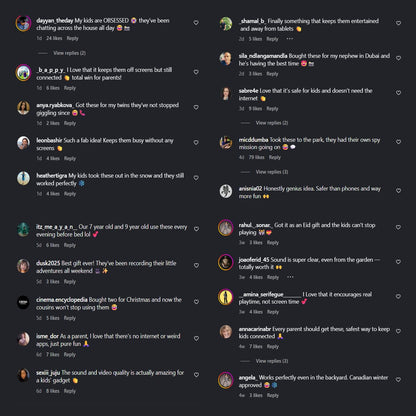 Kids'  Video Walkie-Talkie – 2-Pack HD Intercom for Playful, Secure Communication