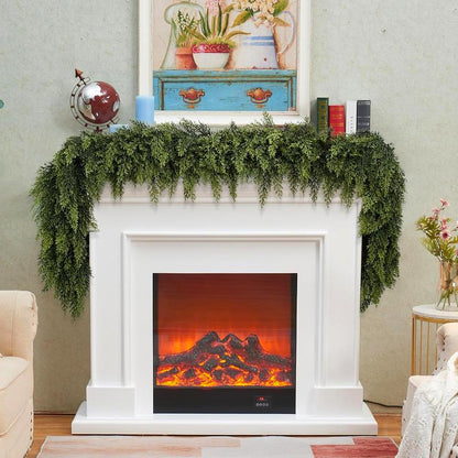 🎄 6 FT Artificial Cedar Garlands | Real-Touch Winter Pine Greenery for Xmas Decor