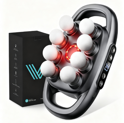 16-Head Massage Gun with 30 Levels: Deep Tissue Percussion for Back, Shoulder & Leg Pain Relief