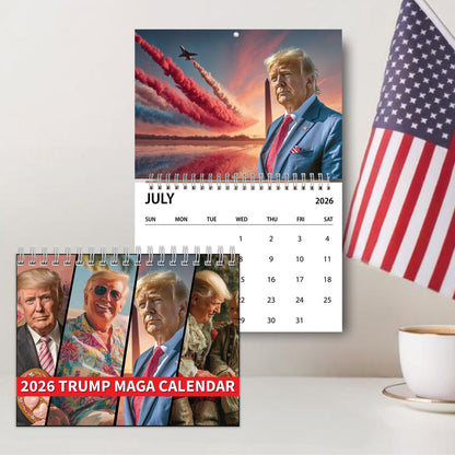 Trump Wall Calendar | MAGA Calendar | New Year 2026 Gifts | Gift For Trump Supporters 682683- GOP